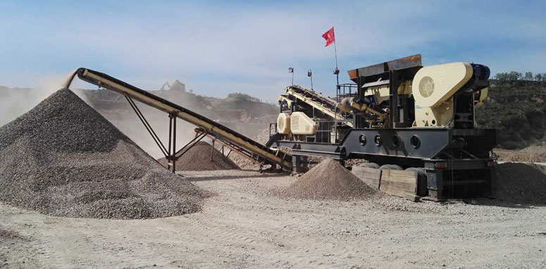 Мобильная каменная дробилка Guangxi Mobile Stone Production Case